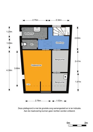 Floorplan - Voorstraat 22, 3441 CL Woerden